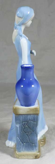 Porcelain tall lady figurine