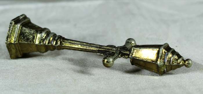 Miniature brass lamppost