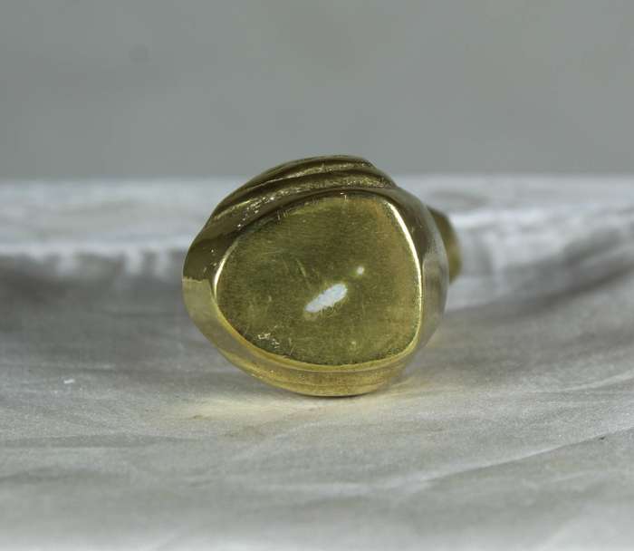 Miniature brass ducky