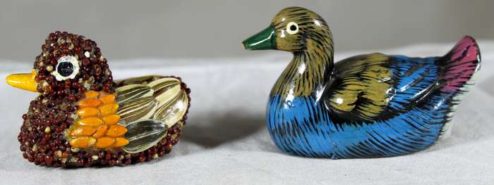Pair of miniature ducks