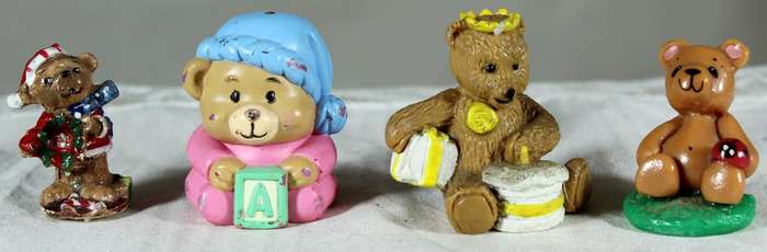 Set of six bears