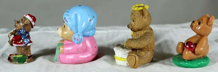Set of six bears