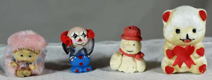 Set of four miniatures