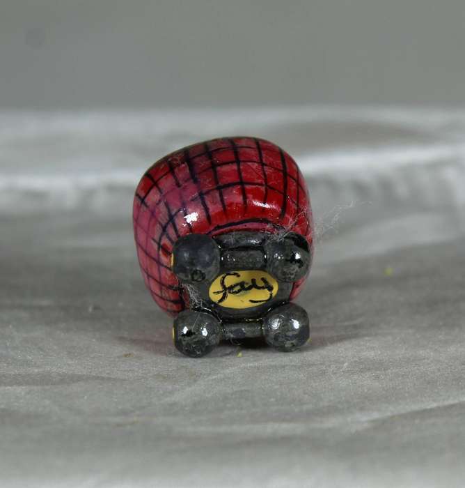 Mini miniature mouse in a stroller, by Fay