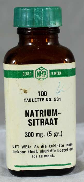 Mini medicine bottle - Sodium Citrate
