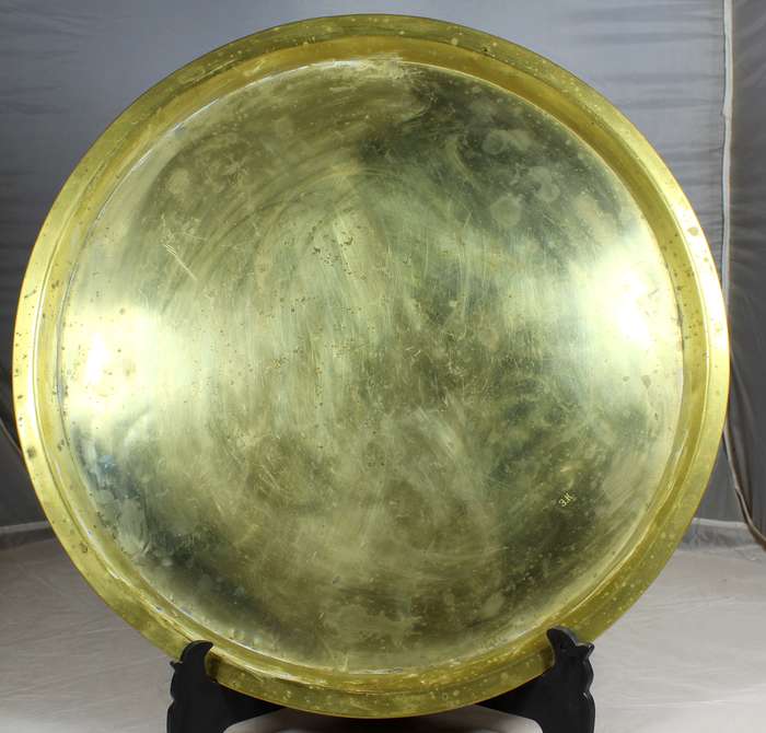 Large brass platter