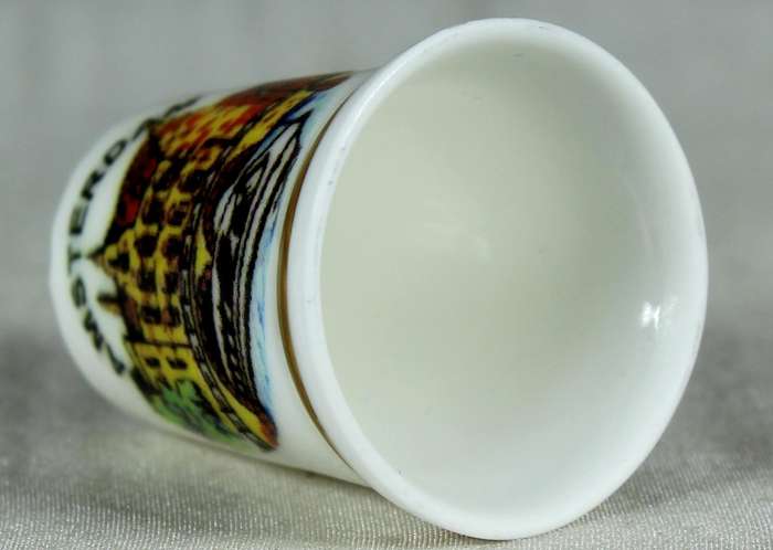 Bone China thimble - Amsterdam