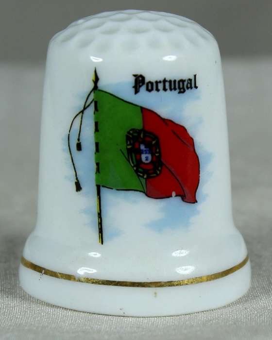 Bone China thimble - Portugal