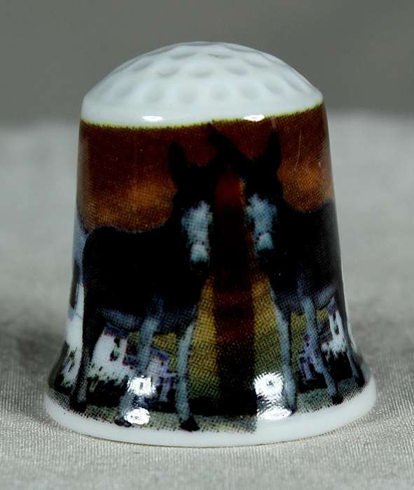 Bone China thimble - San Pedro