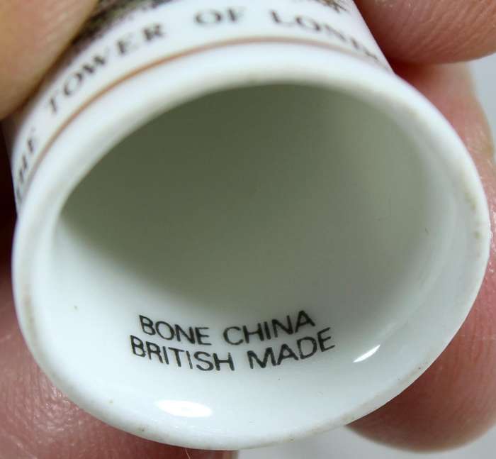 Bone China thimble - the tower of London