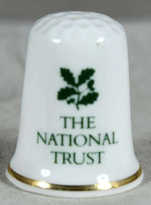Bone China thimble - Upton House - The National Trust