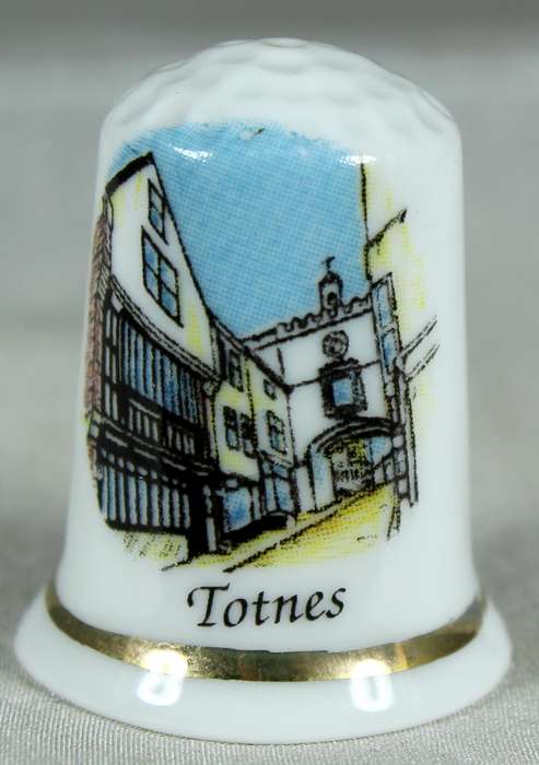 Bone China thimble - Totnes - GW Potteries