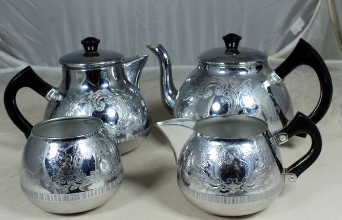 Swan Gromalin - the Carlton silver plated coffee & tea set