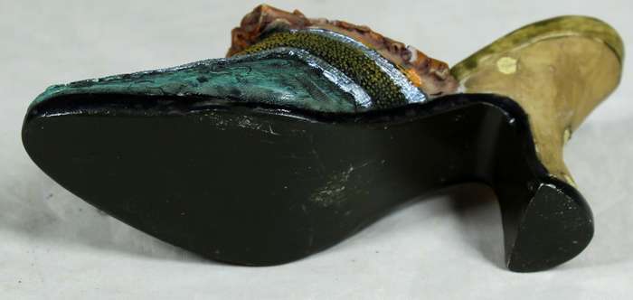 Small molded shoe - brown and blue