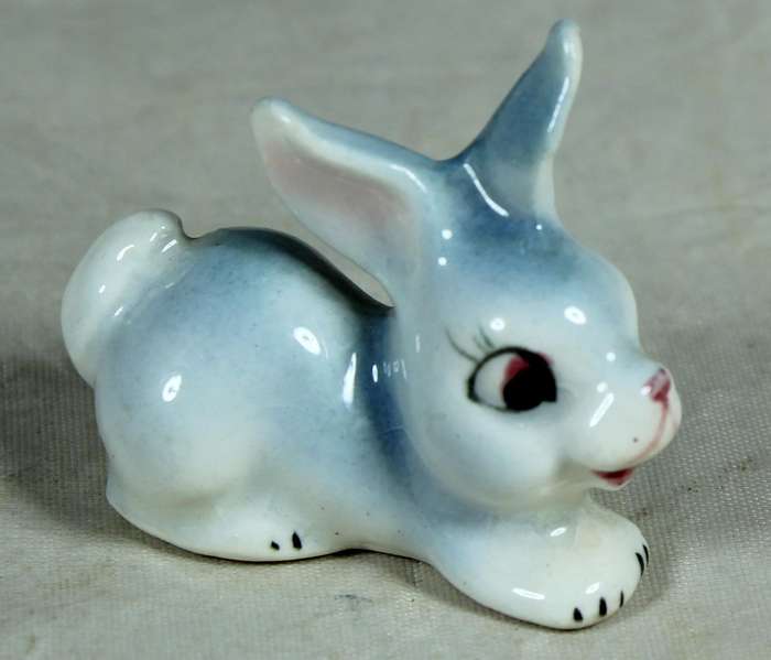 Miniature blue & white rabbit