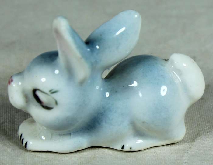 Miniature blue & white rabbit