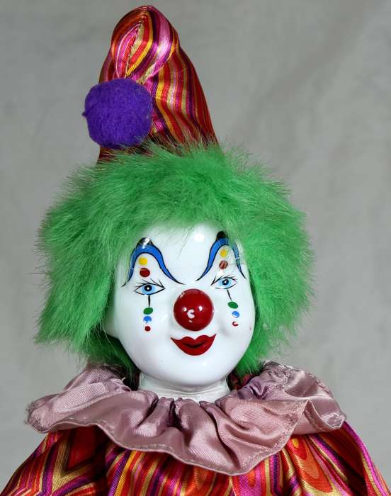 Large porcelain clown