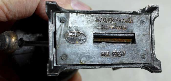 Miniature brass pencil sharpener - Vintage scale - Playtime (Italy)