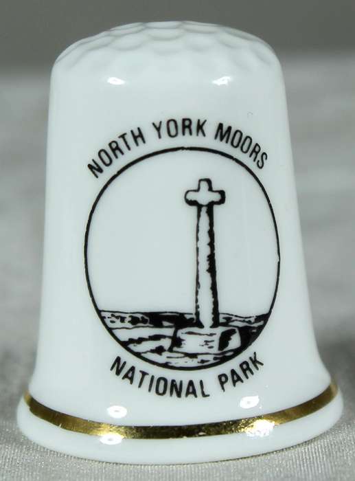 Bone China thimble - Duck Bridge - North Lodge