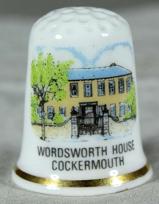 Bone China thimble - Wordsworth House - Cockermouth - The National Trust