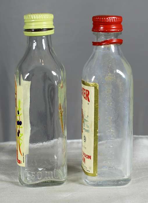Empty liquor bottles - Pair of Beefeater & Gordons