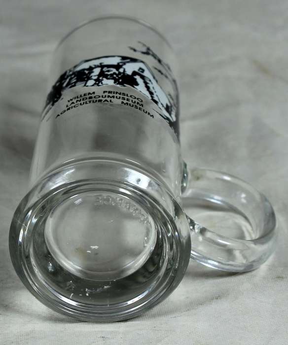 Glass double tot measure - WIllem Prinsloo Landboumuseum