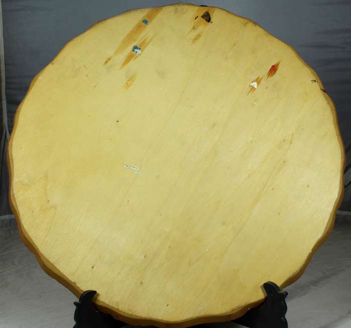 Wooden tray with traditional dancers