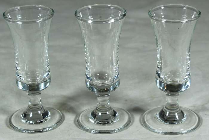 Trio of liquor glasses