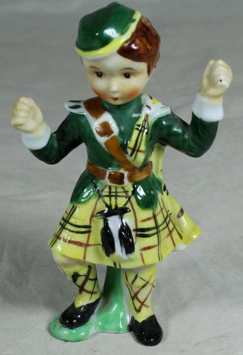 Ceramic Scottish boy dancing