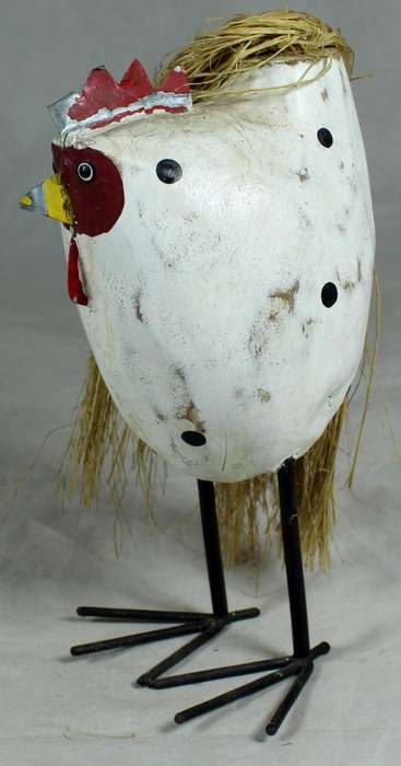 Funky chicken with long lengs