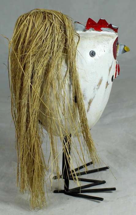 Funky chicken with long lengs