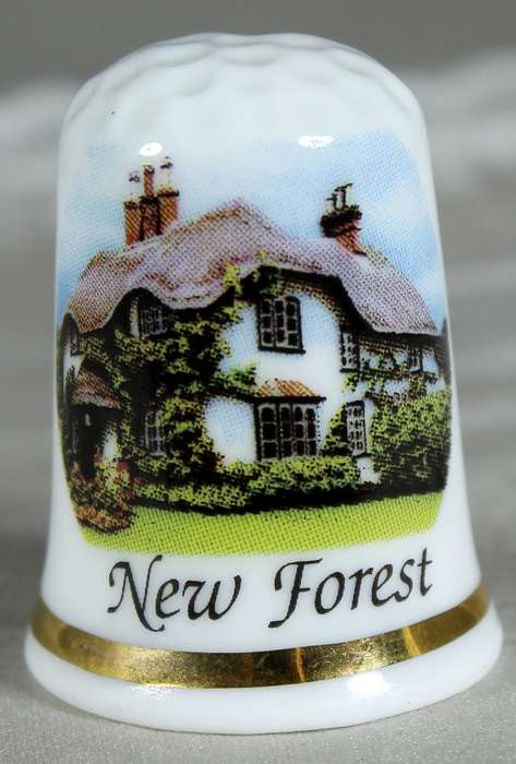 Bone China thimble - New Forest - GWP