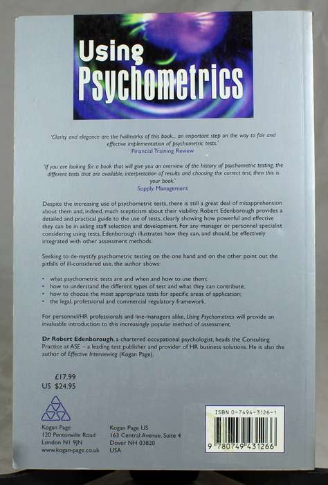 Robert Edenborough - Using psychometrics