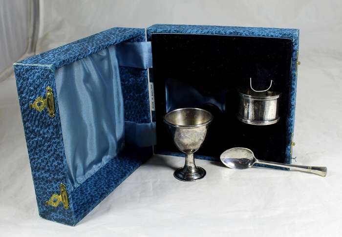 Silver plated Christening set