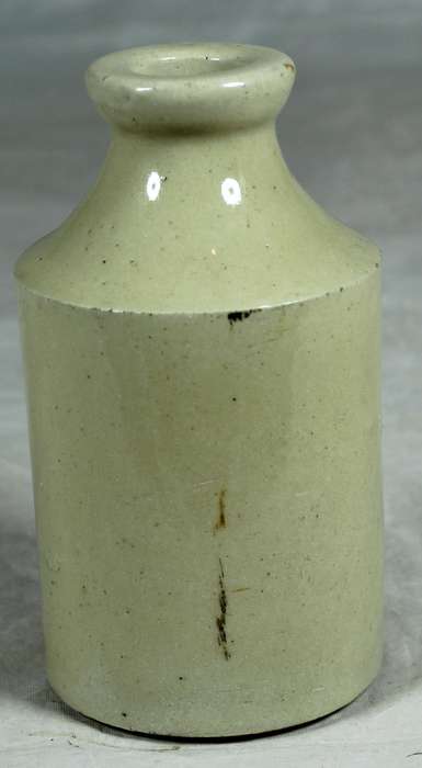 Glazed ceramic bottle