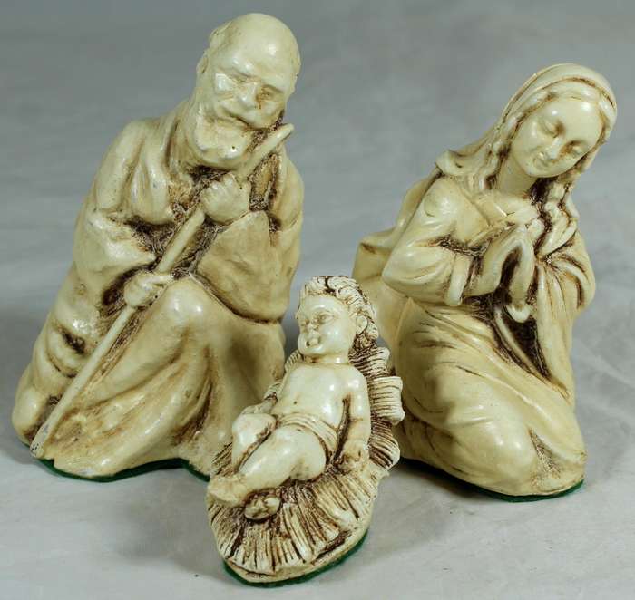 Resin nativity scene