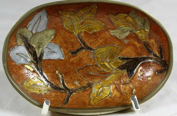 Cloisonne style trinket dish