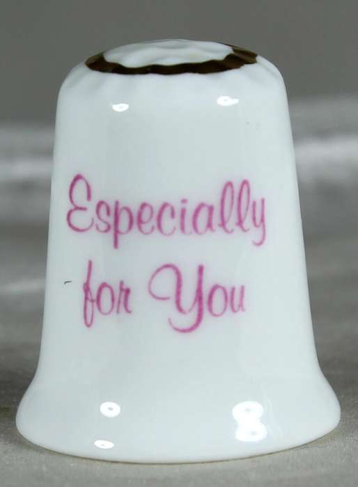 Bone China thimble - especially for you - Montford China