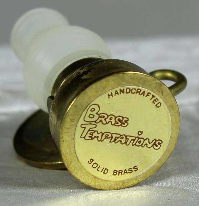 Miniature brass gas lamp with reflector