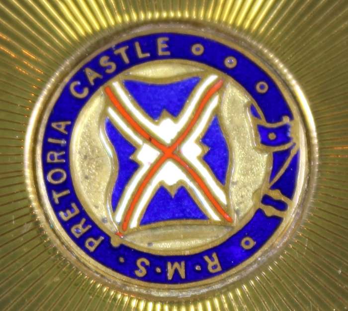 Powder compact - Stratton - RMS Pretoria Castle