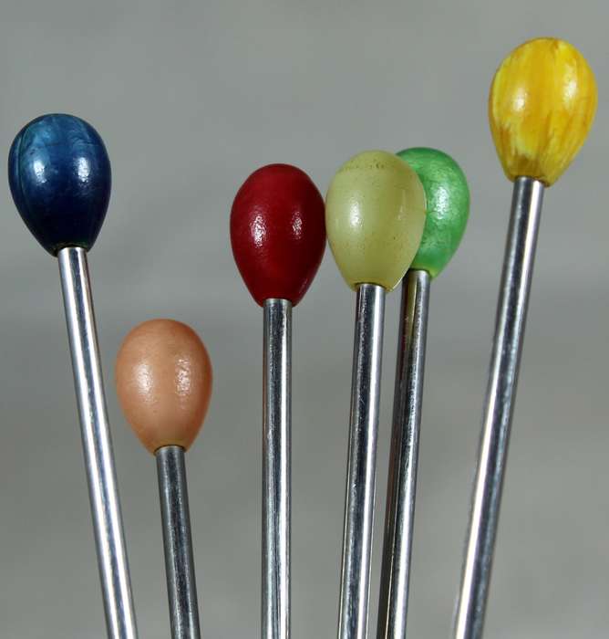 Set of six parfait spoons
