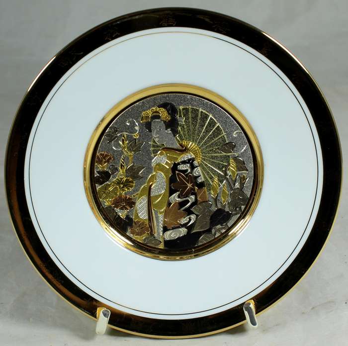 Chokin 24ct plate collection - summer - morning story & evening story