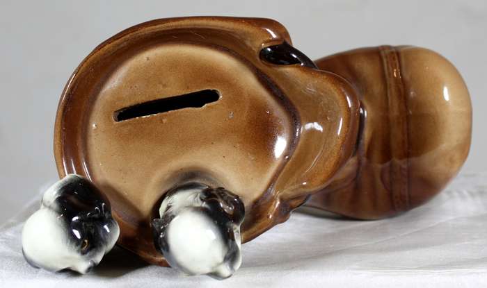 Piggy bank - Puppies on shoe