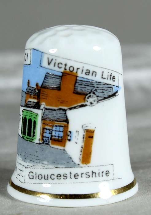 Bone China thimble - a museum of Victorian life - Birchcroft