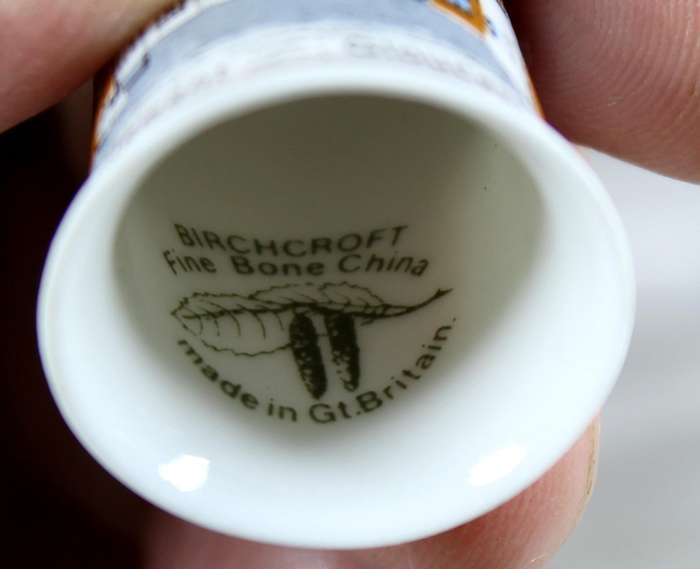 Bone China thimble - a museum of Victorian life - Birchcroft