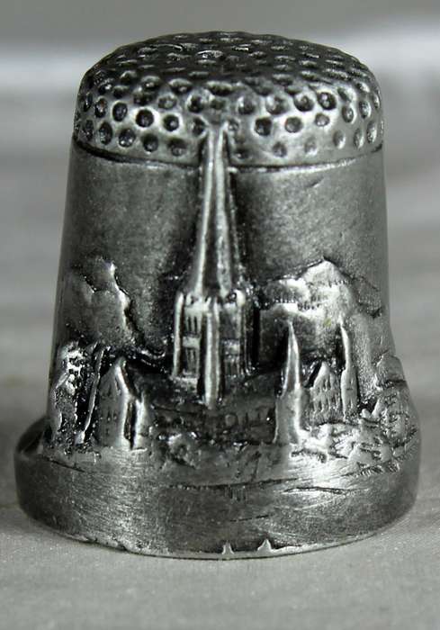 Pewter thimble - Salisbury Cathedral