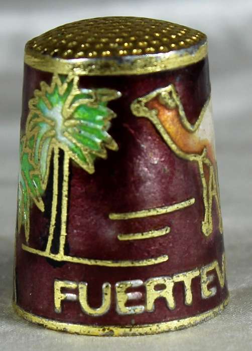 Cloissonne thimble - Fuerteventura