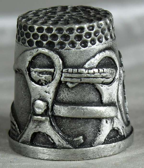 Pewter thimble - The Falkirk Wheel