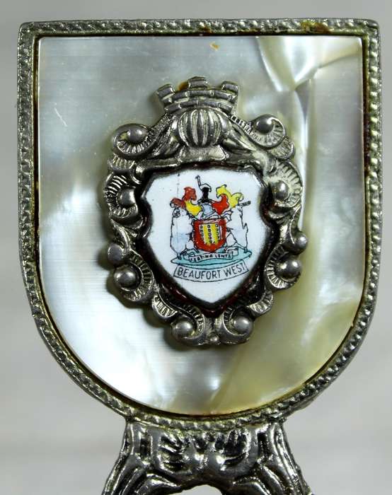 Souvenir silver plated bell - Beaufort West