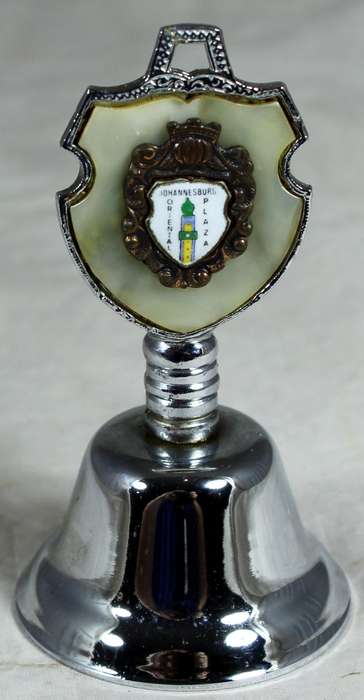 Souvenir silver plated bell - Johannesburg Oriental plaza